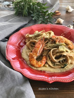 Food blogger in vetrina: tagliatelle integrali con crema di ceci, carciofi e mazzancolle al prosecco di Annalisa De Benedictis - Corriere Salentino