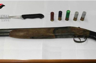 In giro di notte con un fucile a canne mozze ed un coltello nell'auto: arrestato 36enne di Copertino - Corriere Salentino