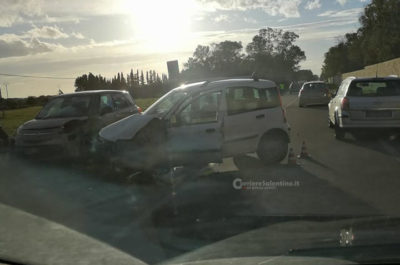 Schianto frontale sulla strada provinciale Lecce-Novoli, due feriti - Corriere Salentino