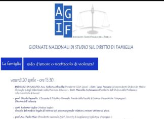 “La famiglia: nido d’amore o ricettacolo di violenza?”, evento formativo per il 20 e il 21 aprile
