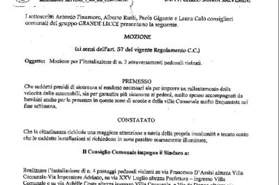 Prima Lecce si appropria di una mozione di Grande Lecce e il gruppo di Marti bacchetta i transfughi: “Scorretti e spudorati” - Corriere Salentino