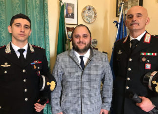 Il nuovo Comandante dei Carabinieri di Nardò in visita a Palazzo Personè