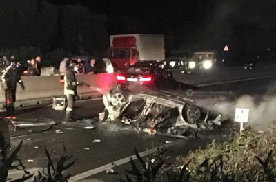 Ex sindaco muore tra le fiamme dopo lo schianto sulla superstrada, arrestato un 40enne di Copertino - Corriere Salentino