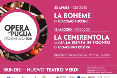 Al Teatro Verdi di Brindisi in scena l'opera: «La Bohème» e «La Cenerentola» - Corriere Salentino