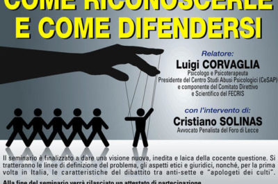 "Le Sette, come riconoscerle e come difendersi", a Palazzo Turrisi un seminario di approndimento - Corriere Salentino