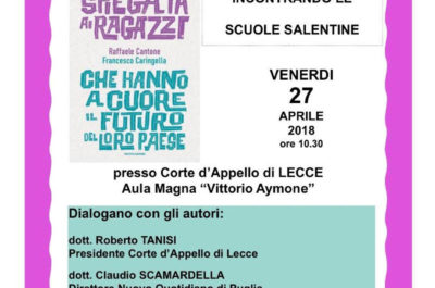 Camera Civile, Caringella presenta per la prima volta in Puglia il nuovo libro sulla legalità scritto con Cantone - Corriere Salentino