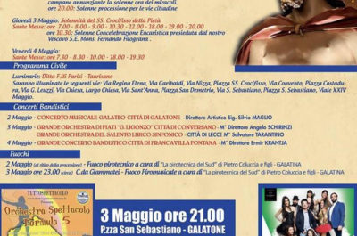 Galatone in festa: dall’1 al 5 maggio tanti gli eventi in programma - Corriere Salentino