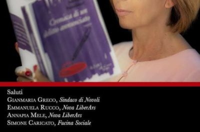 "Cronaca di un delitto annunciato”: l’ultima fatica letteraria di Adriana Pannitteri il 10 aprile nel Teatro Comunale di Novoli - Corriere Salentino