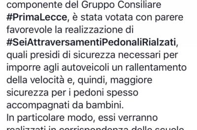 Prima Lecce si appropria di una mozione di Grande Lecce e il gruppo di Marti bacchetta i transfughi: “Scorretti e spudorati” - Corriere Salentino