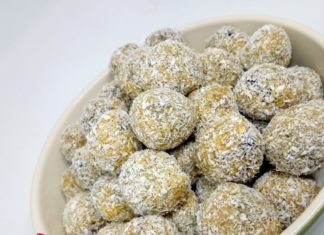 Food blogger in vetrina: tartufi di ganache al cioccolato fondente con cuore di burro di arachidi e cocco di Consuelo Graziola