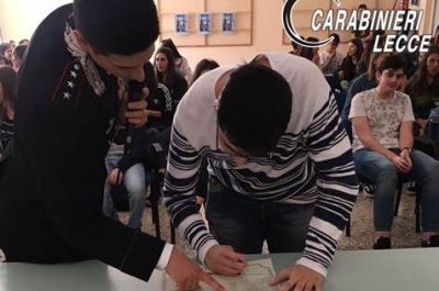 Carabinieri nelle scuole: incontri sulla legalità 2018 - Corriere Salentino