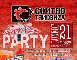 Lunedì 21, Spritz Party Aspettando Il Concerto Di Annalisa, al Contro Tendenza di Casarano