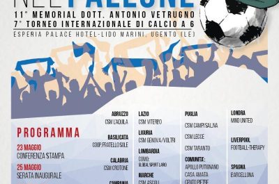 “La testa nel pallone”: torna il Torneo internazionale dove si può “dribblare” anche la malattia mentale - Corriere Salentino