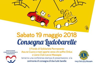 Solidarietà al "Vito Fazzi", due Ludobarelle in dono al reparto di Chirurgia Pediatrica - Corriere Salentino