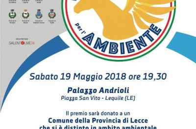 Torna il Premio Pegaso per l'Ambiente, sabato 19 maggio a Lequile la II edizione - Corriere Salentino