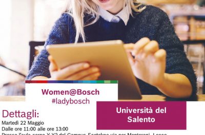 "Women@Bosch", martedì 22 maggio presso il Campus Ecotekne la presentazione del progetto - Corriere Salentino