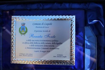 Inaugurato a Lequile il murales dedicato a Renata Fonte - Corriere Salentino