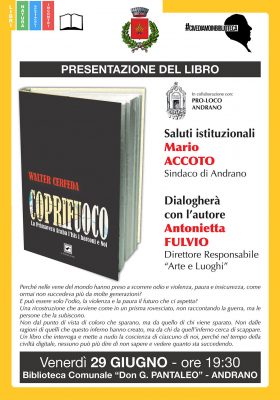 “Coprifuoco - La Primavera Araba, l’Isis, i barconi e Noi” di Walter Cerfeda. Anteprima nazionale ad Andrano venerdì 29 giugno - Corriere Salentino