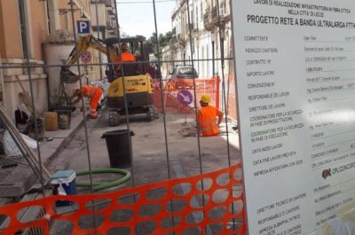 Banda ultra larga, partiti a Lecce i lavori di potenziamento - Corriere Salentino