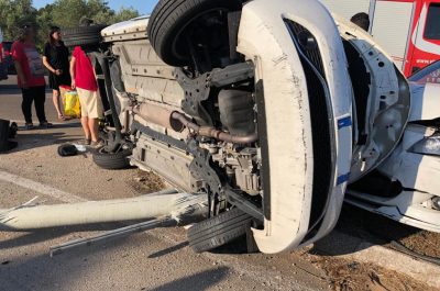 Spettacolare incidente sulla strada per il mare, illesi i conducenti - Corriere Salentino