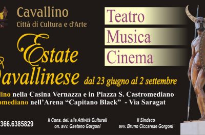 Al via l’«Estate Cavallinese 2018». Teatro, musica e cinema dal 23 giugno al 2 settembre - Corriere Salentino