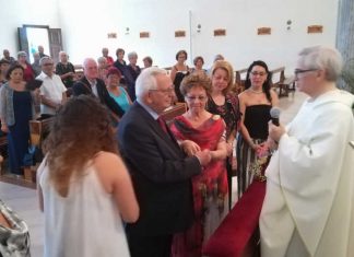 Lui ha 84 anni, lei 75: sposi a Castromediano