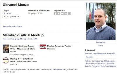 "M5S, il sogno tradito", confessioni di uno storico attivista, Giovanni Manzo: il mistero della denuncia a Di Maio - Corriere Salentino