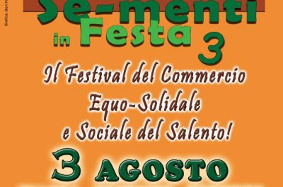 “Sè-Menti in Festa 3”: torna a Marittima il Festival del Commercio Equo-Solidale e Sociale del Salento - Corriere Salentino