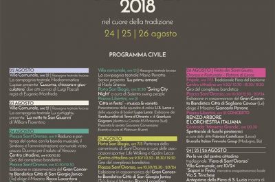 Festa di Sant'Oronzo 2018, alla riscoperta dei più genuini valori della tradizione - Corriere Salentino