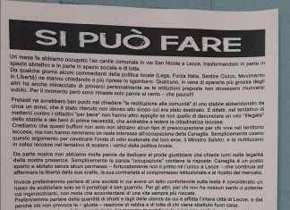 La Lega contro il manifesto “eversivo” di Canaglia occupata, Spagnolo: “Solidarietà a Russo: identificare i facinorosi”