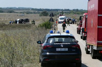 Autocisterna carica di gpl si ribalta sulla Porto Badisco - Otranto, il conducente positivo alla cocaina - Corriere Salentino