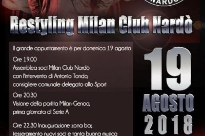 Milan Club Nardò, nuova luce rossonera per la sede di via Cairoli - Corriere Salentino