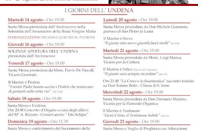 Solennità dei Santi Patroni: pronto il programma delle celebrazioni - Corriere Salentino