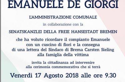 Surbo ricorda, a 30 anni dalla scomparsa, il compianto Emanuele De Giorgi - Corriere Salentino