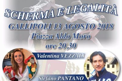 “Scherma e Legalità”, il 13 agosto evento sportivo a Gallipoli con Valentina Vezzali e Stefano Pantano - Corriere Salentino