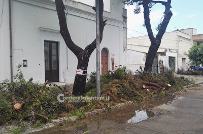 Maltempo: sei persone tratte in salvo dalla Guardia Costiera e danni nei comuni della provincia - Corriere Salentino
