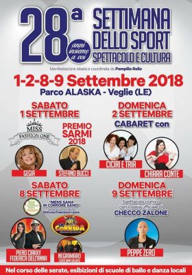 28 anni per la settimana dello sport, spettacolo e cultura di Veglie - Corriere Salentino