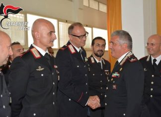 Carabinieri, il Generale di Brigata Giovanni Cataldo visita il Comando Provinciale di Lecce