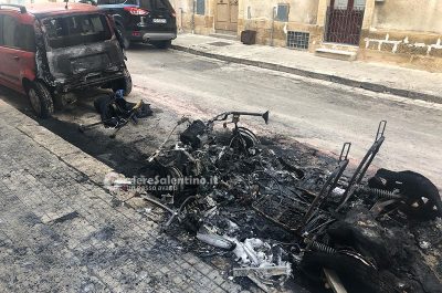Fiamme nella notte, danneggiate tre auto nel quartiere San Pio - Corriere Salentino