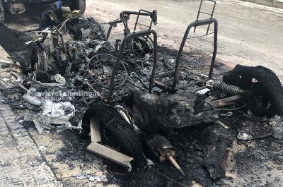 Fiamme nella notte, danneggiate tre auto nel quartiere San Pio - Corriere Salentino