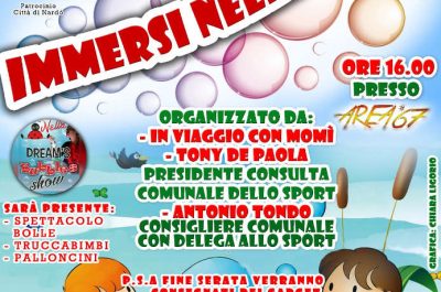 “Immersi nelle bolle”: un sogno per i bimbi a Nardò - Corriere Salentino
