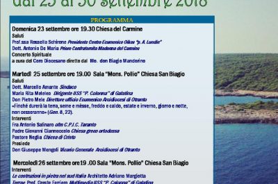 “Coltivare l’alleanza con la terra”, a Galatina il XIX Convegno sulla salvaguardia del creato - Corriere Salentino