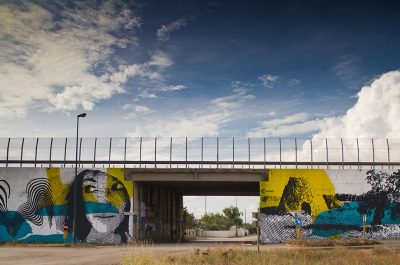 Il cavalcavia diventa una nuova opera di street art - Corriere Salentino
