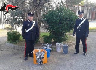 Sorpresi dai carabinieri mentre caricano su un furgone rubinetti e materiale idraulico rubati: in due nei guai