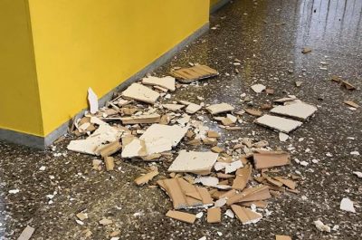 Ancora un crollo in una scuola: cede parte del solaio nell'istituto di via Crispi, danni anche a Scorrano - Corriere Salentino