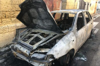 Paura nella notte per l'ennesima auto in fiamme, i carabinieri non escludono alcuna ipotesi - Corriere Salentino