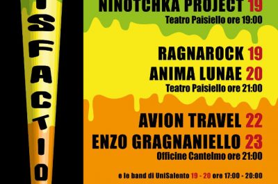 “Satisfaction!”, dal 19 al 23 ottobre a Lecce Festival Musicale del Dams Unisalento - Corriere Salentino