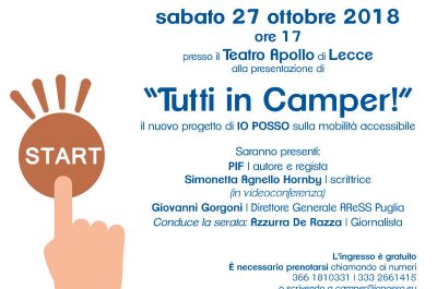 "Tutti in camper!", domani a Lecce in anteprima nazionale il nuovo progetto firmato "Io posso" - Corriere Salentino
