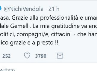 Vendola dimesso dall’ ospedale dopo l’infarto, torna a casa