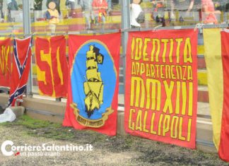 Il Gallipoli vince il derby col Nardò, nel post gara tafferugli tra tifosi: indagini in corso